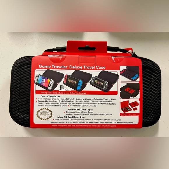 NEW Nintendo Switch Game Traveler Deluxe Travel Case Model NNS50 (Black) - Picture 3 of 6
